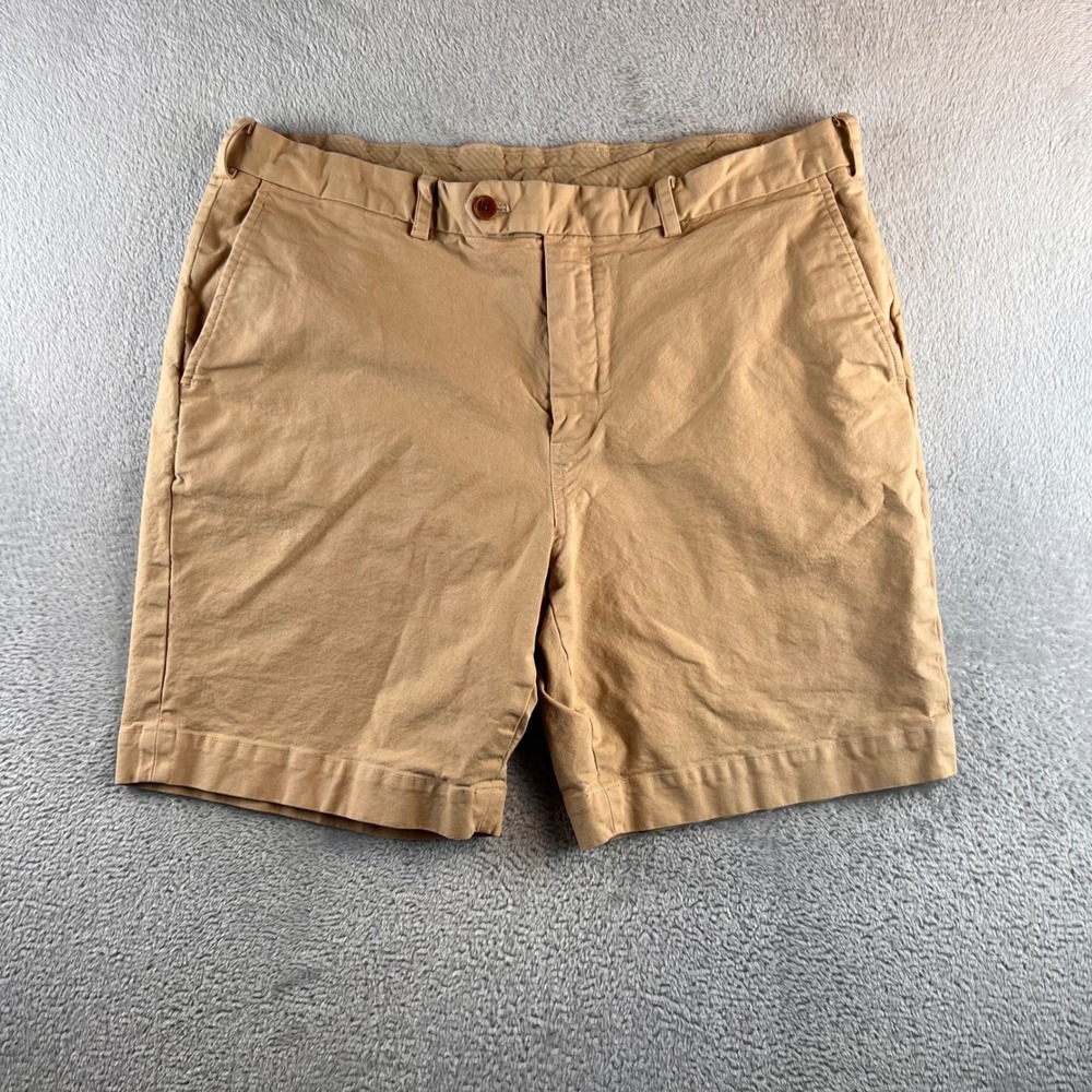 Brooks Brothers Bermuda Shorts Mens W40 (fits 38) Tan Cotton 100187759
